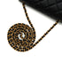 CHANEL MINI SQUARE 17 CHAIN SHOULDER BAG BLACK LAMB SKIN GOLD HARDWARE 90341904