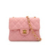 VINTAGE CHANEL MINI SQUARE 17 CHAIN SHOULDER BAG PINK CAVIR SKIN GOLD HARDWARE 90340500