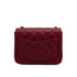CHANEL MINI SQUARE 17 CHAIN SHOULDER BAG BORDEAUX LAMB SKIN GOLD HARDWARE 90343007