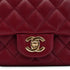 CHANEL MINI SQUARE 17 CHAIN SHOULDER BAG BORDEAUX LAMB SKIN GOLD HARDWARE 90343007