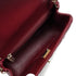 CHANEL MINI SQUARE 17 CHAIN SHOULDER BAG BORDEAUX LAMB SKIN GOLD HARDWARE 90343007