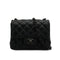 CHANEL MINI SQUARE 17 CHAIN SHUOLDER BAG BLACK LAMB SKIN SO BLACK HARDWARE 90344462