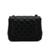 CHANEL MINI SQUARE 17 CHAIN SHUOLDER BAG BLACK LAMB SKIN SO BLACK HARDWARE 90344462