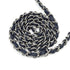 CHANEL MINI SQUARE 17 CHAIN SHOULDER BAG NAVY LAMB SKIN SILVER HARDWARE 90343974