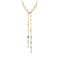 CHANEL NECKLACE BEADS RHINESTONE COCOMARK GOLD ACCESSORY P23A 90338771