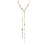 CHANEL NECKLACE BEADS RHINESTONE COCOMARK GOLD ACCESSORY P23A 90338771