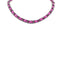 CHANEL NECKLACE CHOKER COCOMARK CHAIN PINK LEATHER ACCESSORY 09A 90339176