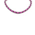 CHANEL NECKLACE CHOKER COCOMARK CHAIN PINK LEATHER ACCESSORY 09A 90339176