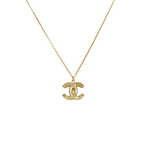 CHANEL NECKLACE COCOMARK BEIGE GOLD ACCESSORY B11A 90327871