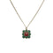 CHANEL NECKLACE COCOMARK FLOWER COLOR STONE GOLD ACCESSORY A16C 90321112
