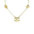 CHANEL NECKLACE CUBE COCOMARK CLEAR GOLD ACCESSORY 01P 90325618