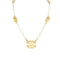 CHANEL NECKLACE CUBE COCOMARK CLEAR GOLD ACCESSORY 01P 90331820