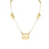CHANEL NECKLACE CUBE COCOMARK CLEAR GOLD ACCESSORY 01P 90331820