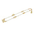 CHANEL NECKLACE CUBE COCOMARK CLEAR GOLD ACCESSORY 01P 90331820