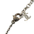 CHANEL NECKLACE HEART COCOMARK PINK SILVER ACCESSORY 04C 90347841