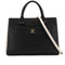 CHANEL NEO EXECUTIVE TOTE SHOULDER BAG BLACK BEIGE LEATHER GOLD HARDWARE 90325809