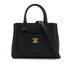 CHANEL NEO EXECUTIVE TOTE SHOULDER BAG BLACK LEATHER GOLD HARDWARE 90335590