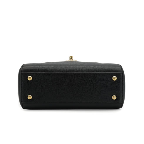 CHANEL NEO EXECUTIVE TOTE SHOULDER BAG BLACK LEATHER GOLD HARDWARE 90335590