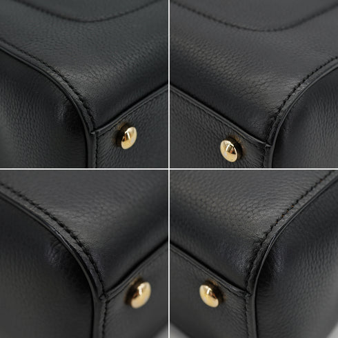 CHANEL NEO EXECUTIVE TOTE SHOULDER BAG BLACK LEATHER GOLD HARDWARE 90335590