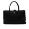 CHANEL NEO EXECUTIVE TOTE SHOULDER BAG BLACK LEATHER SILVER HARDWARE 90344573