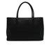 CHANEL NEO EXECUTIVE TOTE SHOULDER BAG BLACK LEATHER SILVER HARDWARE 90344573