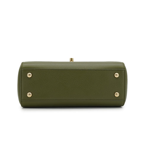 CHANEL NEO EXECUTIVE TOTE SHOULDER BAG GREEN LEATHER GOLD HARDWARE 90335588