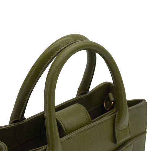 CHANEL NEO EXECUTIVE TOTE SHOULDER BAG GREEN LEATHER GOLD HARDWARE 90335588