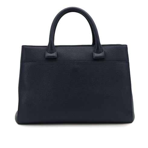 CHANEL NEO EXECUTIVE TOTE SHOULDER BAG NAVY CAVIAR SKIN GOLD HARDWARE 90322920