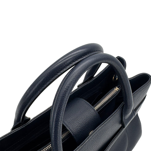 CHANEL NEO EXECUTIVE TOTE SHOULDER BAG NAVY CAVIAR SKIN GOLD HARDWARE 90322920