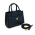 CHANEL NEO EXECUTIVE TOTE SHOULDER BAG NAVY LEATHER GOLD HARDWARE 90330702