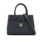 CHANEL NEO EXECUTIVE TOTE SHOULDER BAG NAVY LEATHER GOLD HARDWARE 90335589