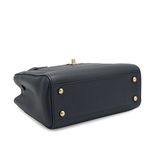 CHANEL NEO EXECUTIVE TOTE SHOULDER BAG NAVY LEATHER GOLD HARDWARE 90335589