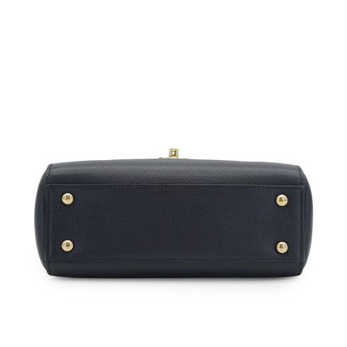 CHANEL NEO EXECUTIVE TOTE SHOULDER BAG NAVY LEATHER GOLD HARDWARE 90335589