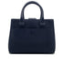 CHANEL NEO EXECUTIVE TOTE SHOULDER BAG NAVY LEATHER SILVER HARDWARE 90324809