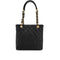 CHANEL PST CHAIN TOTE BAG BLACK CAVIAR SKIN GOLD HARDWARE 90327069
