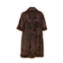 CHANEL RABBIT FUR LOGO BUTTON SHORT SLEEVE COAT BROWN LAPIN 40 05A RTW 90313369