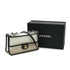 CHANEL SAND BY THE SEA CHAIN SHOULDER BAG BALCK CLEAR VINYL SAND LAMB SKIN GOLD HARDWARE 90341908