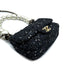 CHANEL SEQUINS 2WAY CHAIN SHOULDER BAG NAVY BLACK TWEED GOLD HARDWARE 90317004