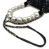CHANEL SEQUINS 2WAY CHAIN SHOULDER BAG NAVY BLACK TWEED GOLD HARDWARE 90317004