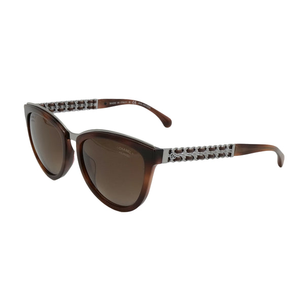CHANEL SUNGLASSES COCOMARK CHAIN BROWN EYEWEAR 90313532