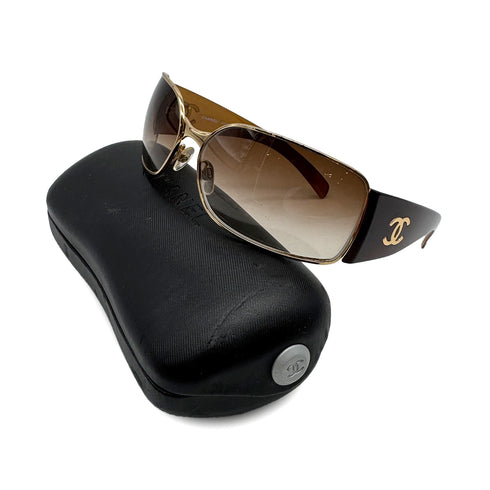 CHANEL SUNGLASSES COCOMARK LOGO BROWN EYEWEAR 90319118
