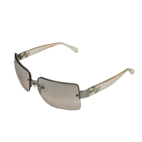 VINTAGE CHANEL SUNGLASSES COCOMARK RHINESTONE CLEAR EYEWEAR 90335747