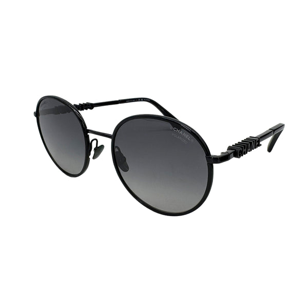 CHANEL SUNGLASSES LOGO BLACK EYEWEAR 90319316