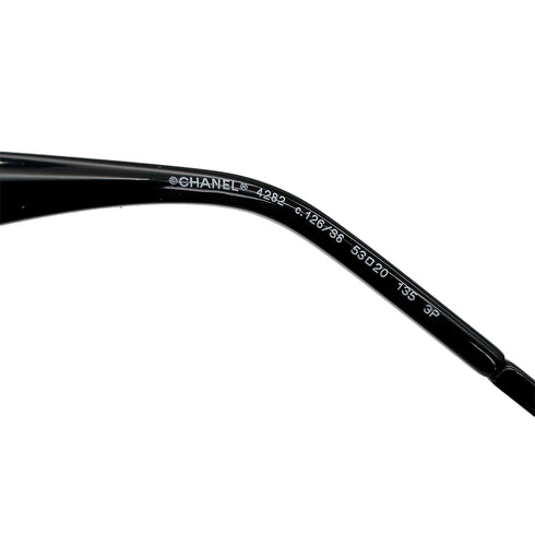 CHANEL SUNGLASSES LOGO BLACK EYEWEAR 90319316