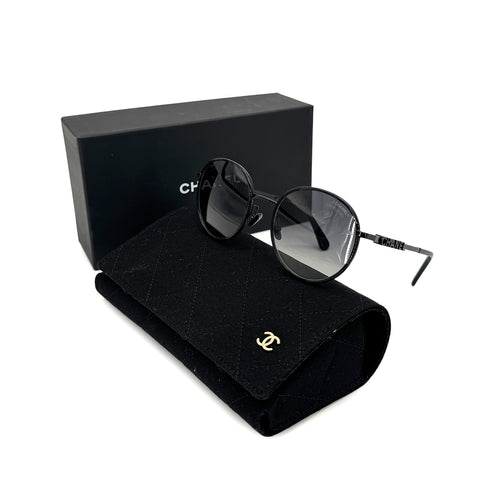 CHANEL SUNGLASSES LOGO BLACK EYEWEAR 90319316