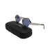 CHANEL SUNGLASSES LOGO ROUND BLUE SILVER EYEWEAR 90322140