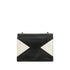 VINTAGE CHANEL CHAIN SHOULDER BAG BLACK WHITE LAMB SKIN GOLD HARDWARE 90333181