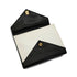 VINTAGE CHANEL CHAIN SHOULDER BAG BLACK WHITE LAMB SKIN GOLD HARDWARE 90333181