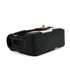CHANEL TURNLOCK SHOULDER BAG BLACK WHITE LAMB SKIN GOLD HARDWARE 90343617