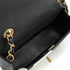 CHANEL TURNLOCK SHOULDER BAG BLACK WHITE LAMB SKIN GOLD HARDWARE 90343617